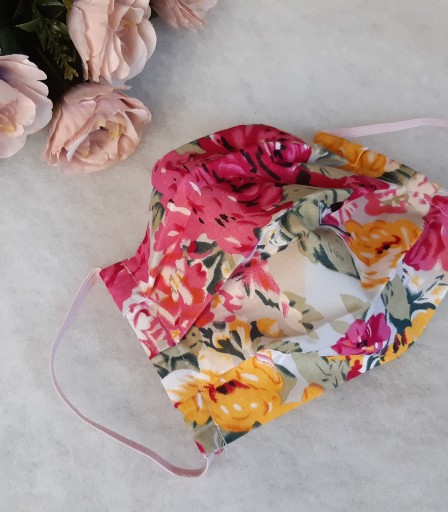 ULIZE Handmade Rozā rožu Face mask