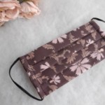 ULIZE Handmade Bordo ar rakstu Face mask