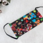 ULIZE Handmade Melna ar taureņiem Children's face mask
