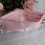 ULIZE Handmade Rozā ar rakstu Children's face mask