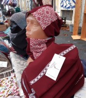 ULIZE Handmade  cotton hat with a warm fleece lining