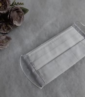 ULIZE Handmade Pelēka ar baltām zvaigznēm Face mask