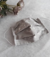 ULIZE Handmade Pelēka ar pieneņpūkām Face mask