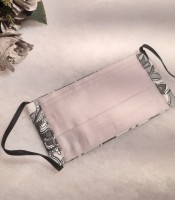 ULIZE Handmade Pelēka ar  tum&scaron;i pelēku rakstu Face mask