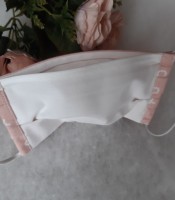 ULIZE Handmade Rozā ar krustiņiem un nullītēm Children's face mask