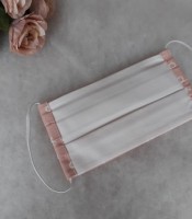 ULIZE Handmade Rozā ar krustiņiem un nullītēm Children's face mask