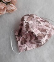 ULIZE Handmade Rozā ar rakstu Face mask