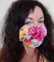 ULIZE Handmade Rozā rožu Face mask