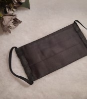 ULIZE Handmade Tum&scaron;i pelēka ar rakstu Face mask