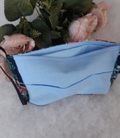 ULIZE Handmade Tum&scaron;i zila puķaina Face mask